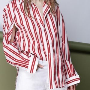 CAARA Hug Me Striped Shirt